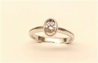 Anneau MONILE Femme in Platine Diamante 0.23 Ct ANM1852-14 - ANM1852-14